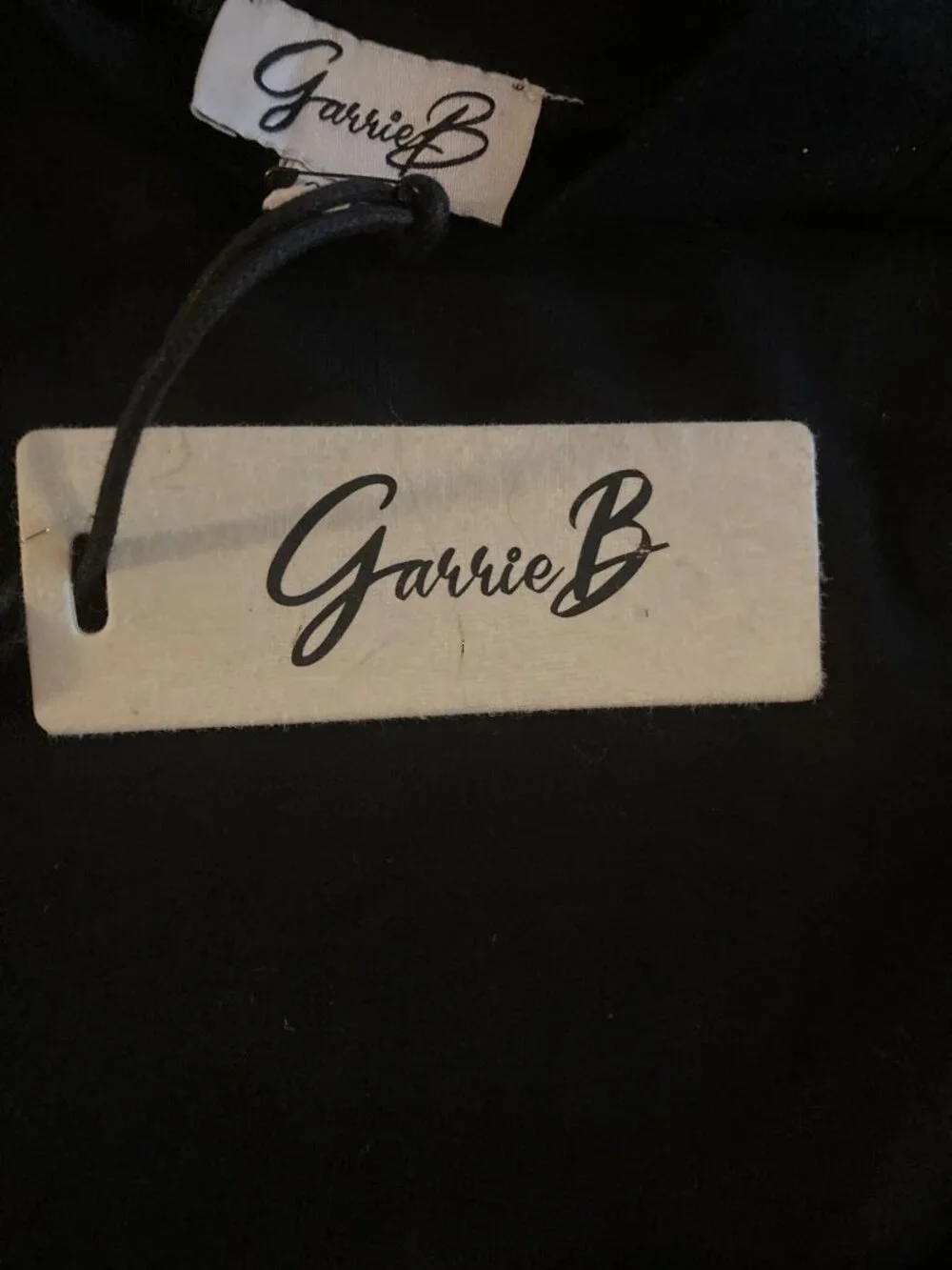 Garrie B Embroidered Maxi Dress Women's Black Turtleneck Medium New With Tag - Picture 5 of 5